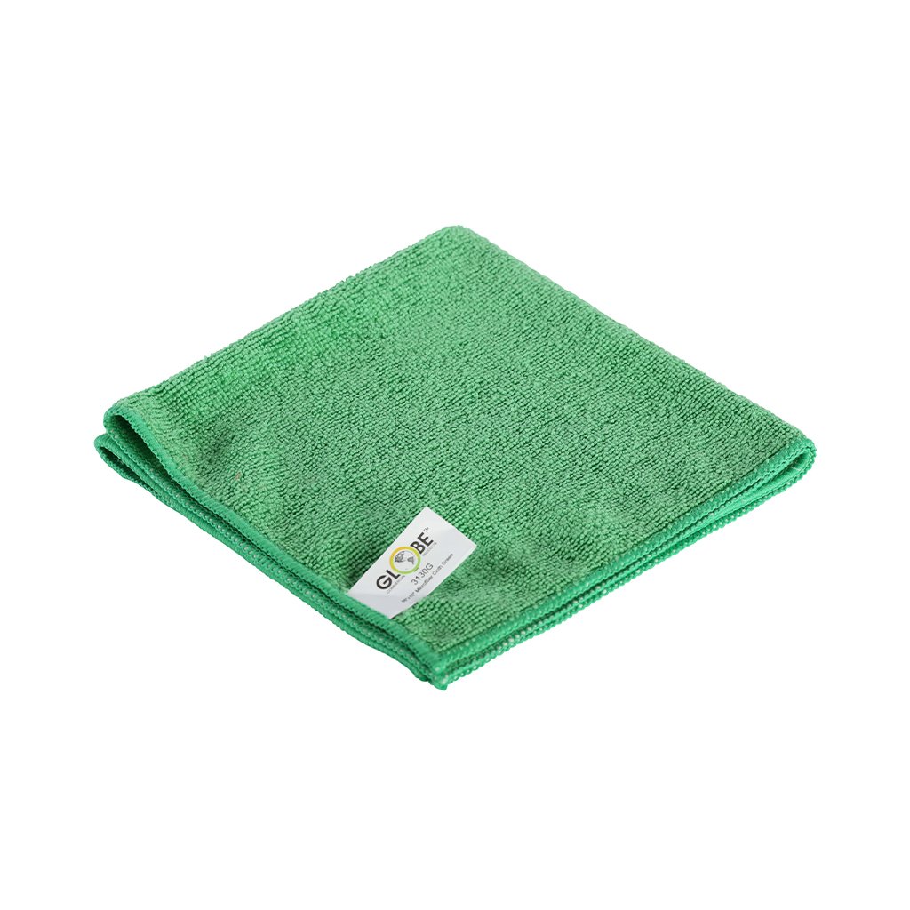 14"x14" Microfiber Cloth 240GSM Green 1