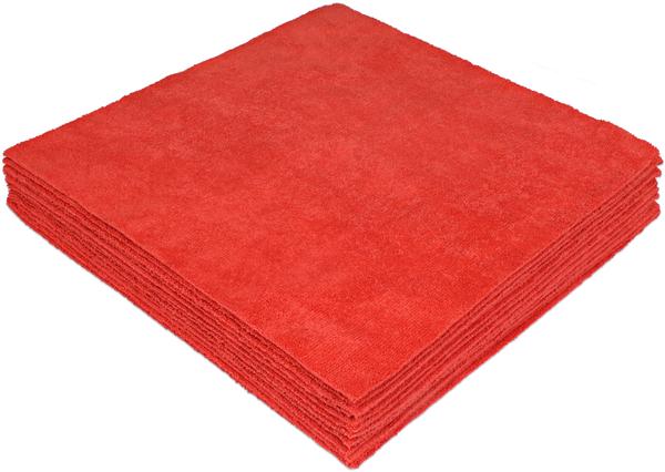 MicroFiber Cloth - 14"x 14" 300GSM Standard - Red (Eurow) 1