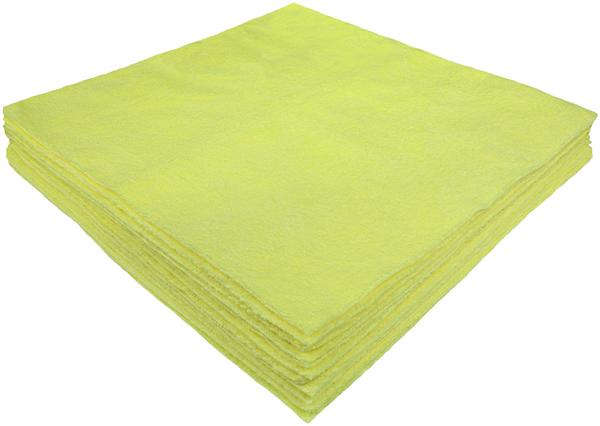 MicroFiber Cloth - 14"x 14" 300GSM Standard - Yellow (Eurow) 1