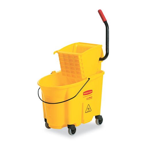 Mop Bucket - 26qt Combo SidePress Wringer - Yellow (Rubbermaid) 1