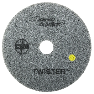 21" 1500 grit Twister Floor Pad - Yellow 1