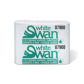 SAVE 50% - Napkin - Meal Mate 1 Ply 5400/cs (White Swan 06700) 1