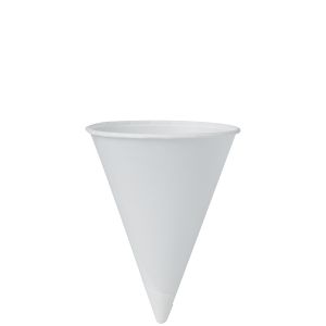 Cup - 4oz Cone 5000/cs - White (C110) 1