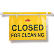 Sign Hanging 'Closed for Cleaning (RUBBERMAID) 1