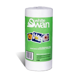 Towel - Perforated 2 Ply 90 Sheets x 24 Rolls (White Swan) [P-21] 1