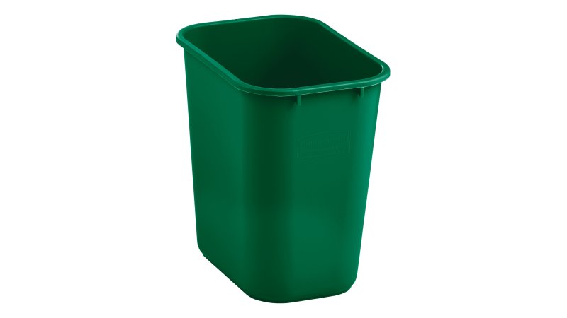 Wastebasket Recycling Medium 28 Qt Green 1