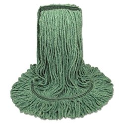 Syn-Pro® Synthetic Looped End Wet Mop Narrow Band Green 20oz Bagged 1