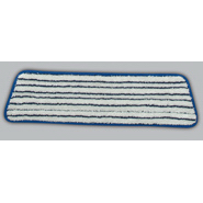 Mop Flat - 18" Finish Microfiber - Blue/White [F49] 1