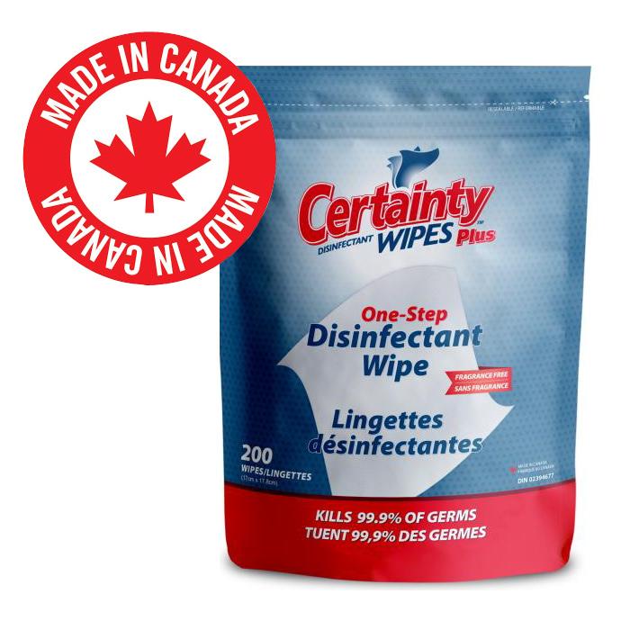 Certainty Disinfectant Wipes 200/bag 1