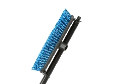 12" Floor and Deck Scrub Brush Side Clipped 54" Metal Handle 1