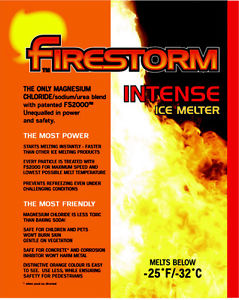 Firestorm -31 Ice Melter 20kg 1
