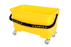 Window Cleaning Bucket with Sediment Screen and Casters 1