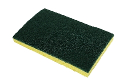 6"x4' Green/Yellow H.D. Cellulose Scrub Sponge 1
