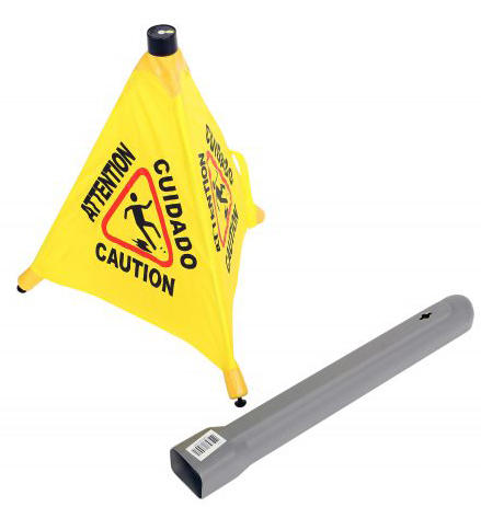 Pop-Up Safety Cone with Storage Tube 1
