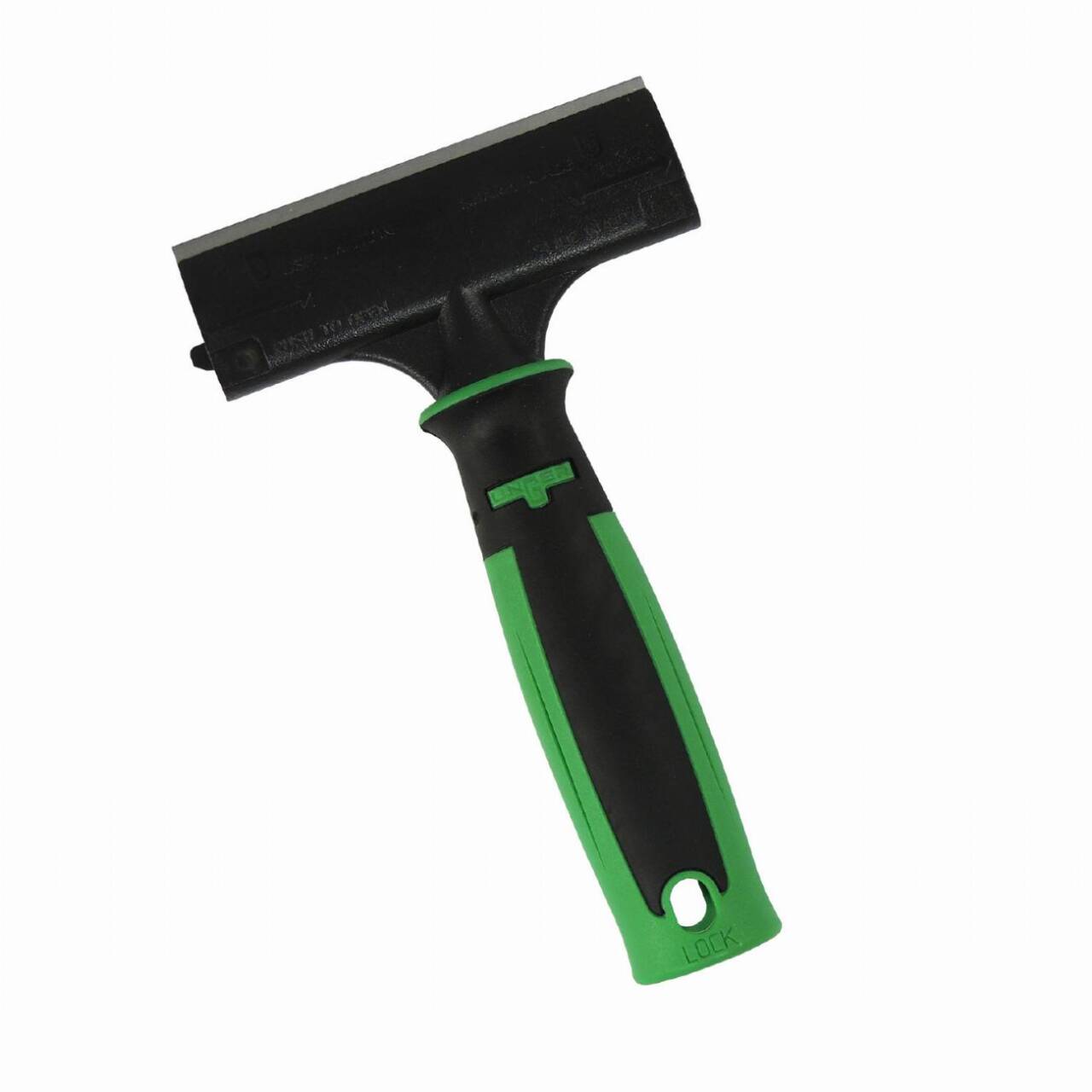 ErgoTec® Glass Scraper, 4"/10cm (Green Hdle) 1