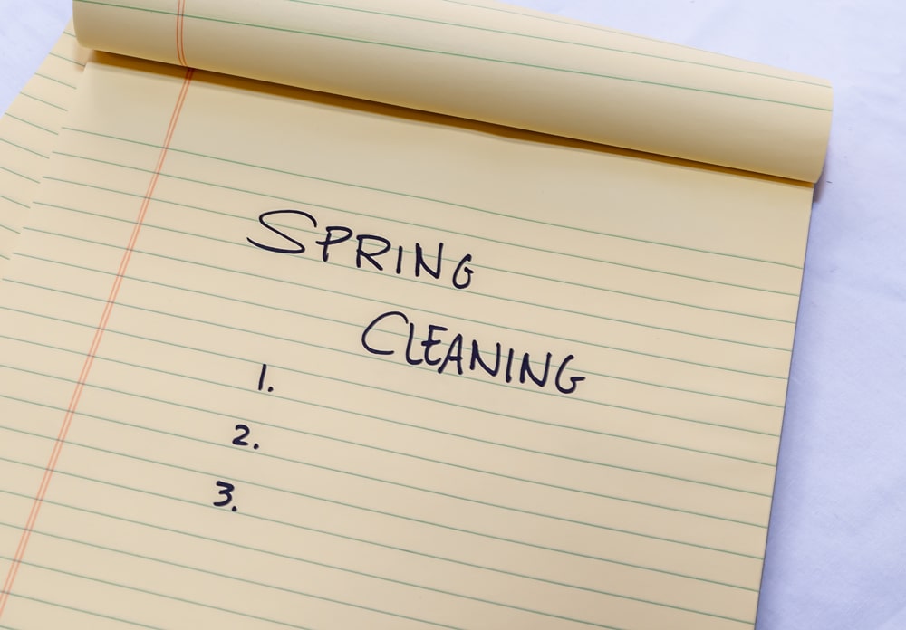 Spring cleaning checklist