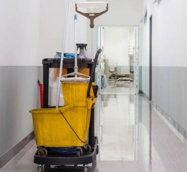 Cleaning Supplies,Commercial cleaning equipment with cart